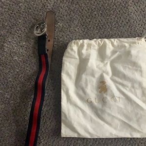 Kids Gucci belt/red and black belt